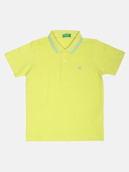 United Colors of Benetton - Solid T-shirt- Yellow