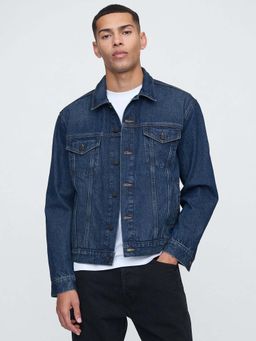 GAP - Men Relaxed Fit Collar Neck Trucker Jacket