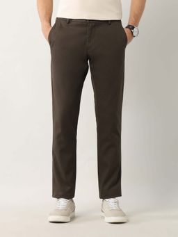 Arrow Sports - Slim Fit Dobby Solid Trousers