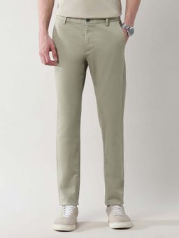 Arrow Sports - Satin Slim Fit Textured Trousers