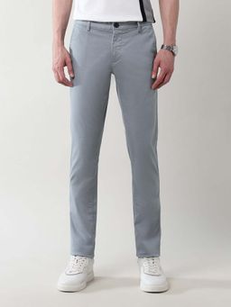 Arrow Sports - Satin Slim Fit Textured Trousers