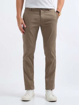 Arrow Sports - Striped Slim Fit Trousers