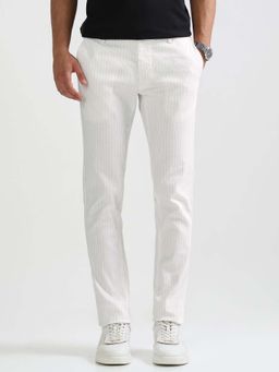 Arrow Sports - Striped Slim Fit Trousers