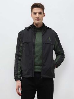 U.S. Polo Assn. Denim Co. - Men Packable Detachable Hood Color Blocked Jacket