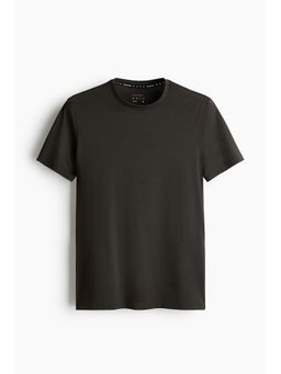H&M - Men Beige Muscle Fit Sports Top With Drymove