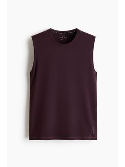 H&M - Men Purple Regular Fit Sports Vest Top With Drymove