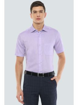 Louis Philippe - Purple Solid Formal Shirt