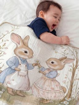 Haus & Kinder - Meadow Mates Muslin Cotton 6- Layer Baby Blanket (0-2 Years)