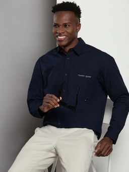 Tommy Hilfiger - Navy Blue Relaxed Fit Shirt