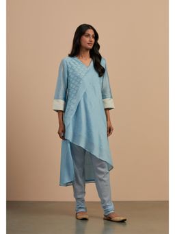 SMRITI GUPTA - Chanderi Hand Block Printed Angarakha