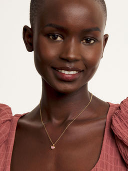 Ted Baker - Pink Hannela Crystal Heart Pendant Necklace