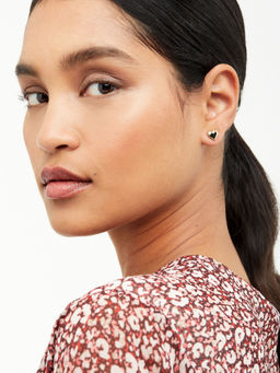 Ted Baker - Gold Sersy Sparkle Heart Stud Earrings