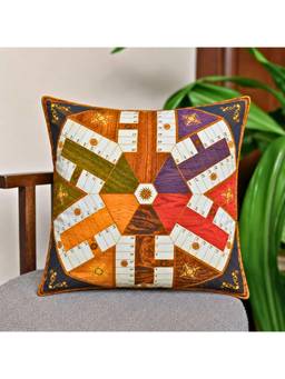 Crown of Poppies - Rajputana Book Store Vintage Cushion Cover (16x16)