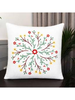 Crown of Poppies - Indian Chai Stall Cushion Cover (16x16)