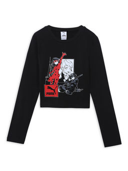 Puma - x MIRACULOUS Bodycon Girls Black T-Shirt