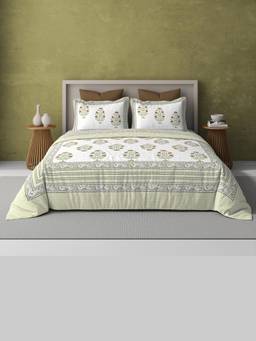 House of Gulab - Multicolor Kids Print Single bedsheet with 1 Pillow Cover