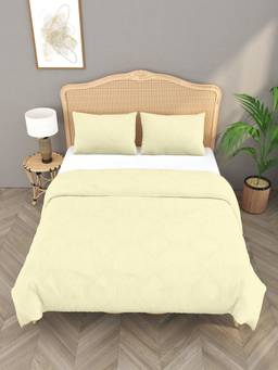 House of Gulab - Cotton Quilted Reversible King Size Bedcover with 2 Pillow Covers