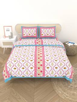 House of Gulab - Multi-Color Floral Printed Bedding Sets