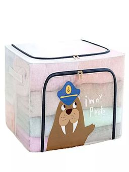 House of Quirk - Foldable Large Capacity Clothing Storage Box 66 Litre - Brown