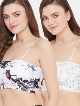 Secrets By ZeroKaata - Medium Impact Slip On Padded Sport Bra- Assorted (Pack of 2)