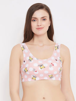 Secrets By ZeroKaata - Medium Impact Slip On Padded Sport Bra- Assorted