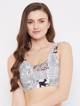 Secrets By ZeroKaata - Medium Impact Slip On Padded Sport Bra- Assorted