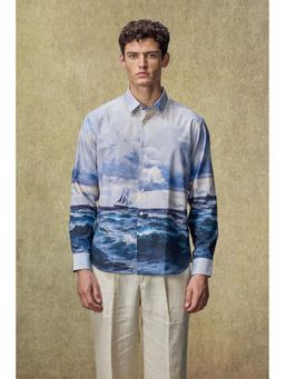 Snitch - Yacht Club Luxe Ocean Printed Shirt