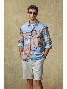 Snitch - Yacht Club Luxe Seascape Printed Shirt