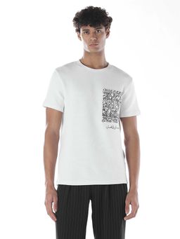 Jack & Jones - Men Regular Fit White T-Shirt