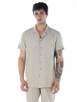Jack & Jones - Men Comfort Fit Beige Shirt