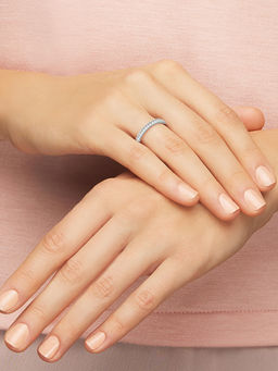 SWAROVSKI - Matrix White Rhodium Plated Ring