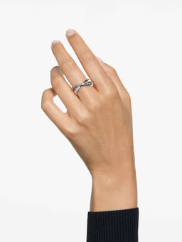 SWAROVSKI - Hyperbola Round Cut White Rhodium Plated Ring