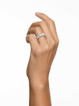 SWAROVSKI - Matrix Vittore Drop Cut White Rhodium Plated Ring
