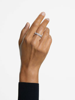 SWAROVSKI - Una Angelic Round Cut White Rhodium Plated Ring