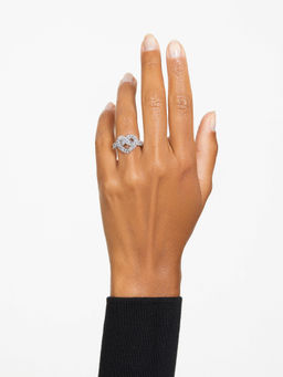 SWAROVSKI - Matrix Mixed Cuts Heart White Rhodium Plated Ring