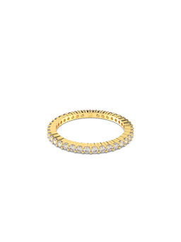 SWAROVSKI - Matrix Vittore Round Cut White Gold-Tone Finish Ring