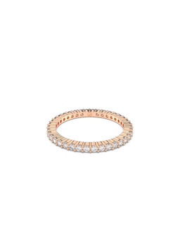 SWAROVSKI - Matrix Vittore Round Cut White Rose Gold-Tone Plated Ring