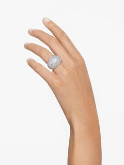 SWAROVSKI - Luna Cocktail Moon White Rhodium Plated Ring