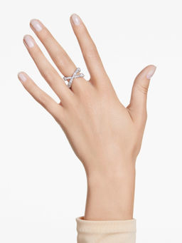 SWAROVSKI - Hyperbola Infinity White Silver-Tone Finish Ring