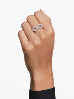 SWAROVSKI - Hyperbola Cocktail Infinity White Rhodium Plated Ring