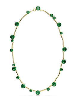 SWAROVSKI - Constella Strand Mixed Round Cuts Gold-Tone Plated Necklace