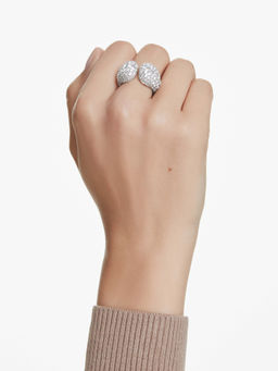SWAROVSKI - Sublima Cocktail Round Cut White Rhodium Plated Ring
