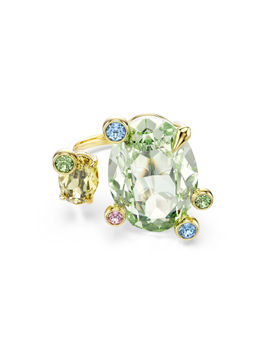 SWAROVSKI - Gema Open Mixed Cuts Multi-coloured Gold-Tone Plated Ring