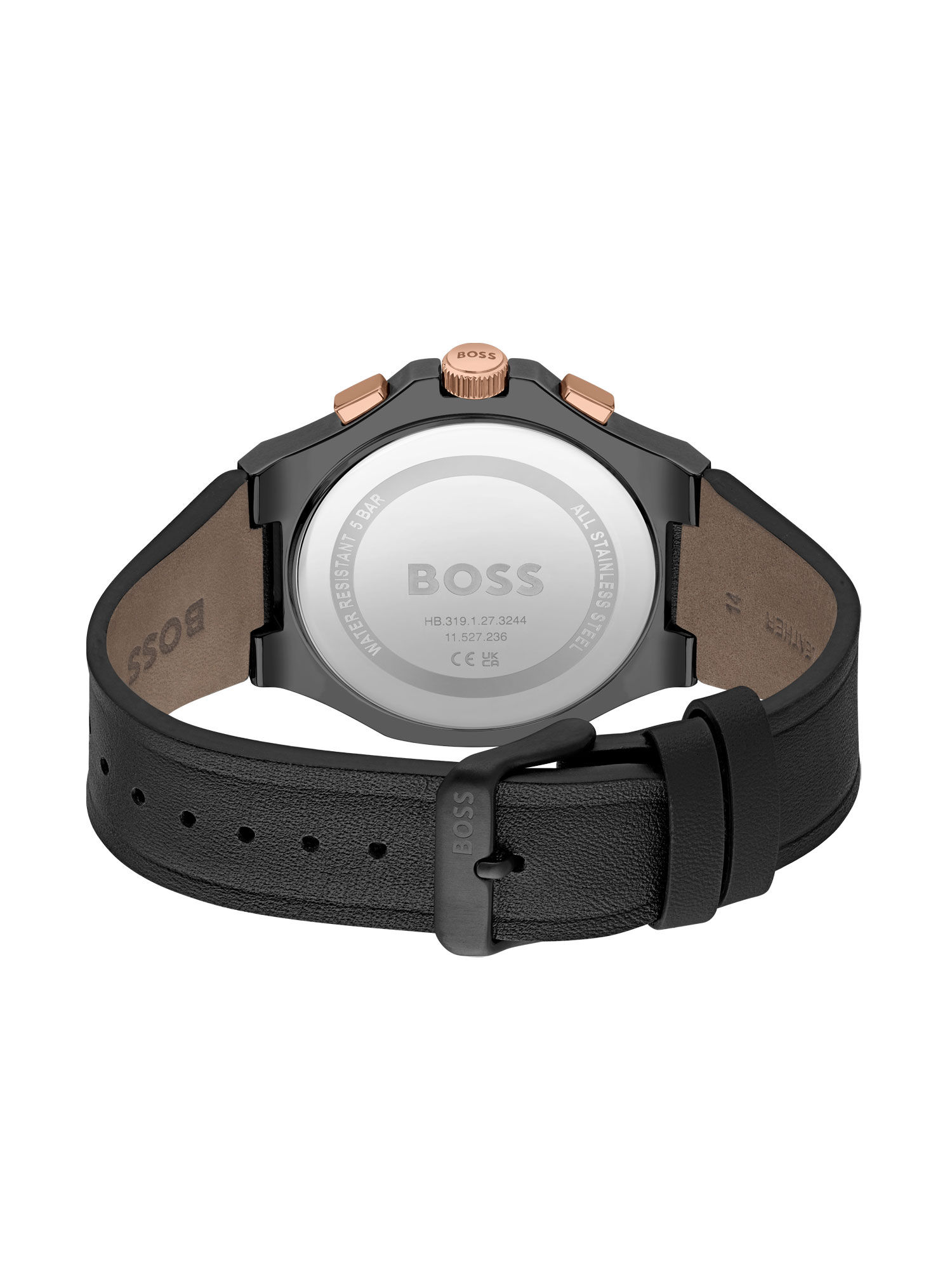 Buy Boss Taper Chronograph Black Octagon Dial Men Watch - 1514089