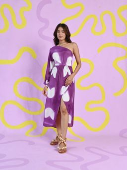 Fancy Pastels - Mermaid One-Shoulder Dress - Purple