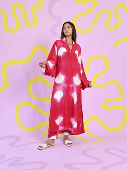 Fancy Pastels - Symphony Over-Sized Co-Ord - Red (Set of 2)