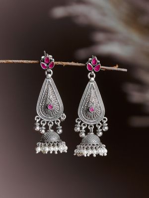 Silver earrings fabindia clearance