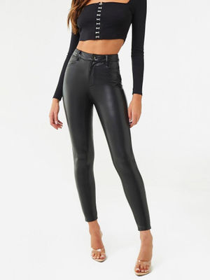 Forever 21 Faux Leather Skinny Pants 