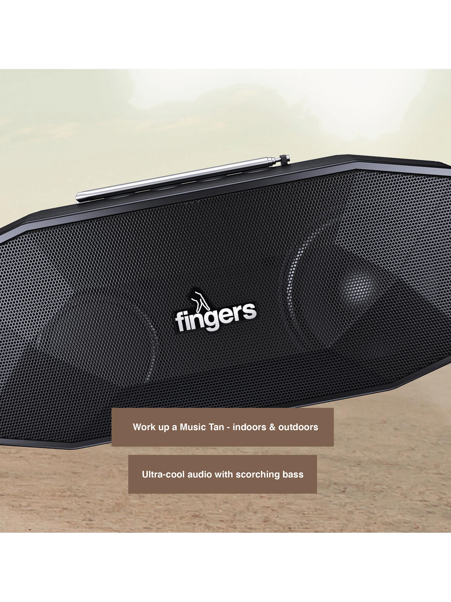 FINGERS SolarHunk Portable Speaker 