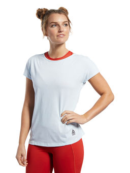 Reebok - RC AC + Cotton Tee Glass Blue Training T-Shirt